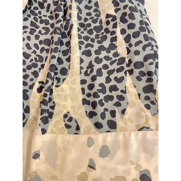 Cabi 401 Bella Skirt Blue and White Leopard Print Size Small - Picture 4 of 5